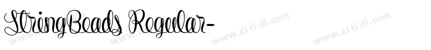 StringBeads Regular字体转换